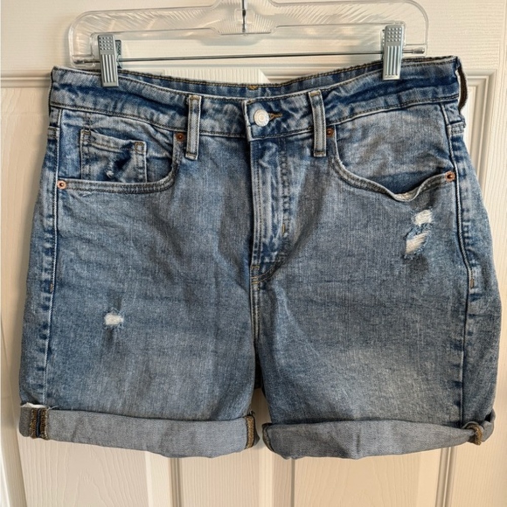 Old Navy O.G. Straight Blue Denim Shorts Size 10